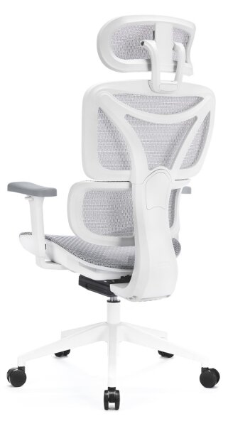 Kancelárska ergonomická stolička LEVANO šedá/biela/čierna