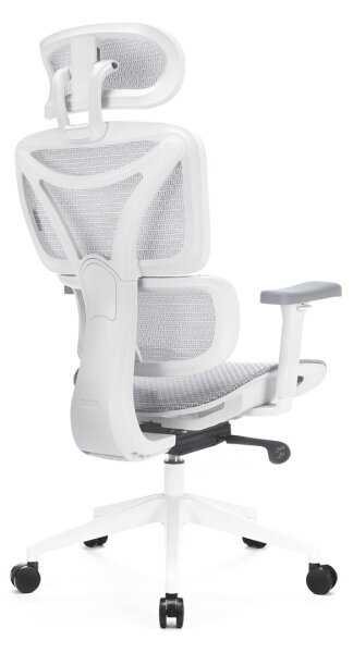 Kancelárska ergonomická stolička LEVANO šedá/biela/čierna