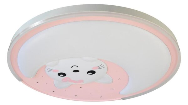 LED Detské stropné svietidlo MOONCAT LED/34W/230V ružová