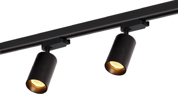 Bodové svietidlo v lištovom systéme PIPE 4xGU10/10W/230V čierna