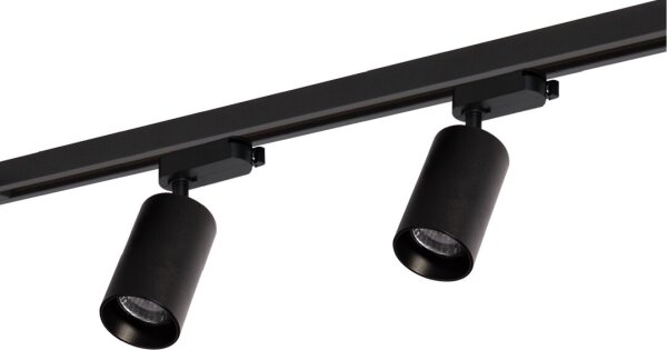 Bodové svietidlo v lištovom systéme PIPE 4xGU10/10W/230V čierna