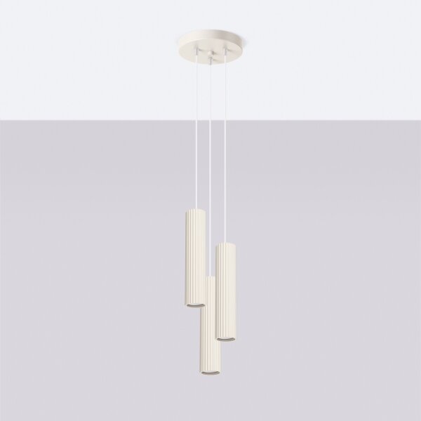 Brilagi - LED luster na lanku CRESTO 3xGU10/10W/230V krémový