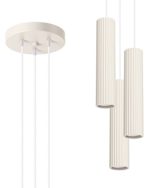 Brilagi - LED luster na lanku CRESTO 3xGU10/10W/230V krémový