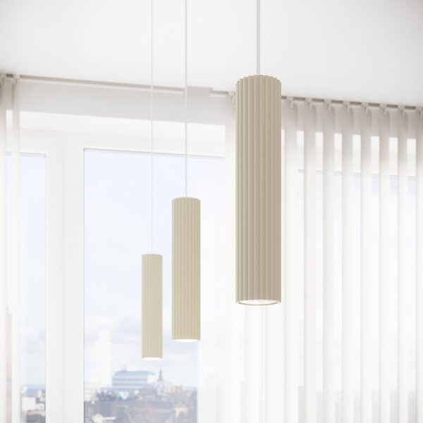Sollux SL.1592 - Luster na lanku KARBON 1xGU10/10W/230V krémová