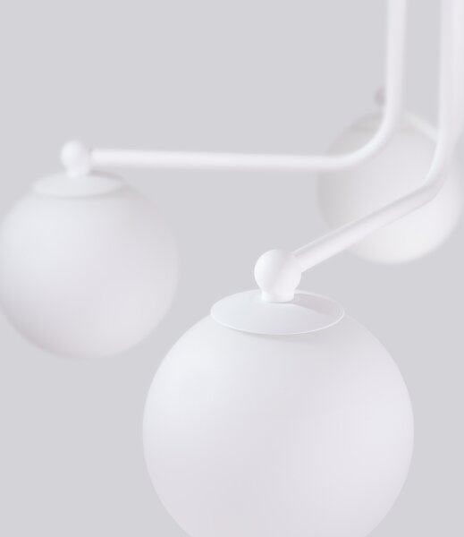 Sollux SL.1660 - Luster na tyči ASTRAL 5xG9/8W/230V biela