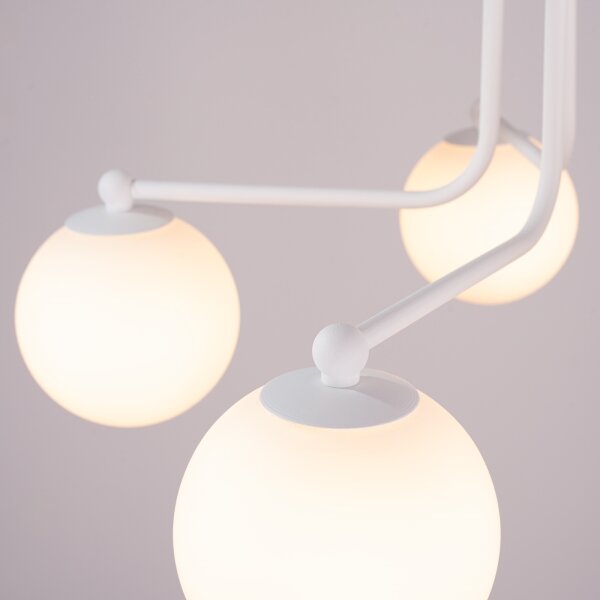 Sollux SL.1660 - Luster na tyči ASTRAL 5xG9/8W/230V biela