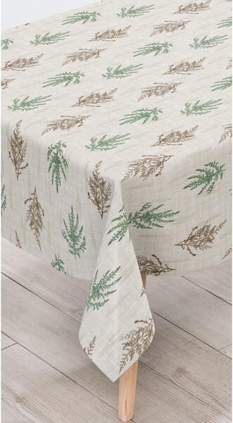 Obrus PVC 146A, metráž, 20 m x 140 cm, vetvičky hnedo-zelené, IMPOL TRADE