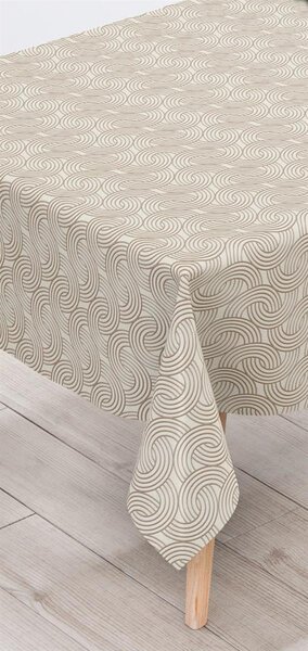 Obrus PVC 170A, metráž, 20 m x 140 cm, preplatany vzor hnedý, IMPOL TRADE