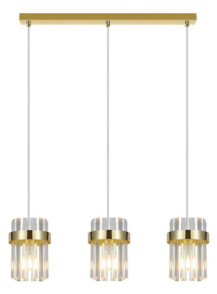 Závesný luster na lanku VETRO 3xE14/10W/230V zlatý
