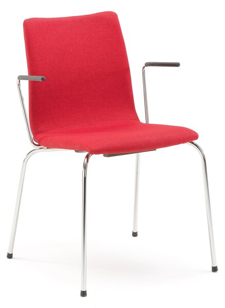 Konferenčná stolička OTTAWA, červené čalúnenie