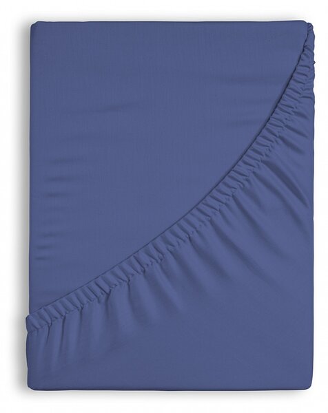 Prestieradlo Tmavě modré Jersey bambus 90-100 x 200-220/50