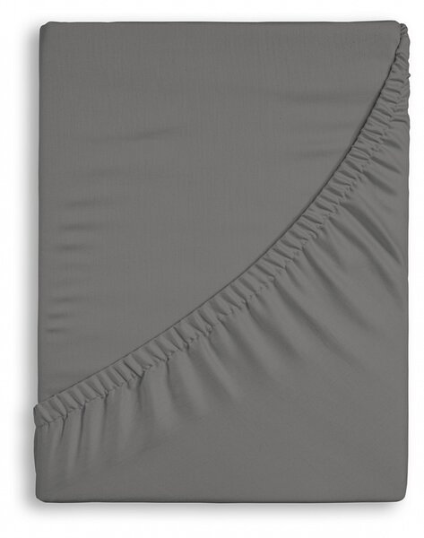 Prestieradlo Středně šedé Jersey bambus 90-100 x 200-220/50