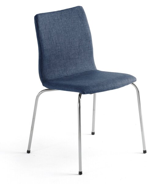 Konferenčná stolička OTTAWA, modrá/chróm