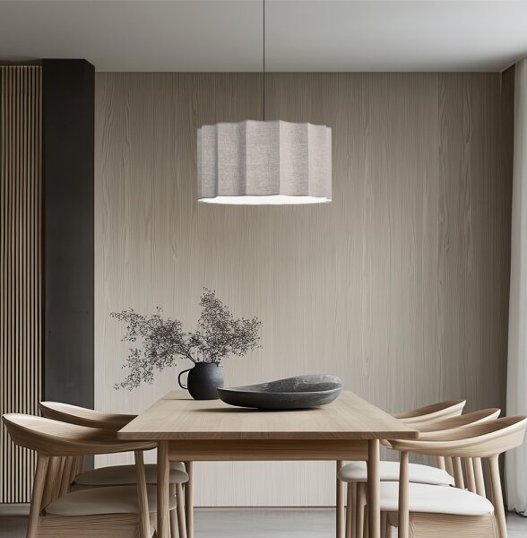 Závesný luster na lanku WAVY 1xE27/14W/230V sivý