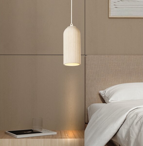 Závesný luster na lankách LAVINA 1xE27/35W/230V krémový