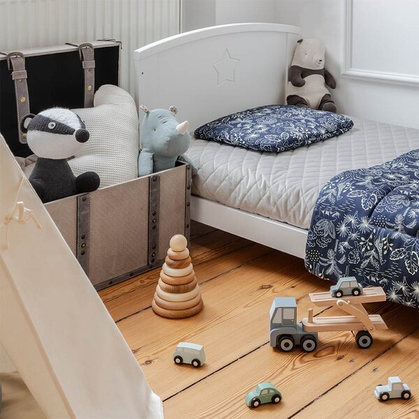WO Safe Dreams Detská postieľka 2v1 Starlight Cot Bed 140x70