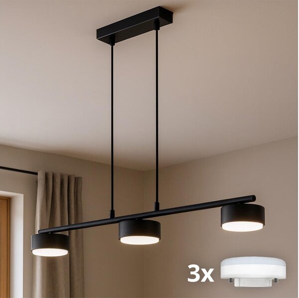 Brilagi - LED RGB stmievateľný luster na lankách MONO 3xGX53/14W/230V Wi-Fi Tuya čierny