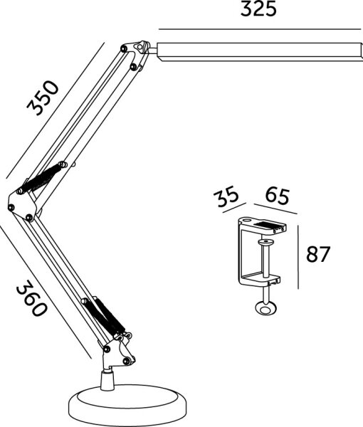 LED Stmievateľná stolná lampa 2v1 USB TENUIX LED/14W/5V 3000-6000K