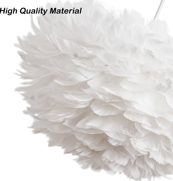 BRILAGI - Luster na lanku FEATHER 3xE27/40W/230V pr. 40 cm biely