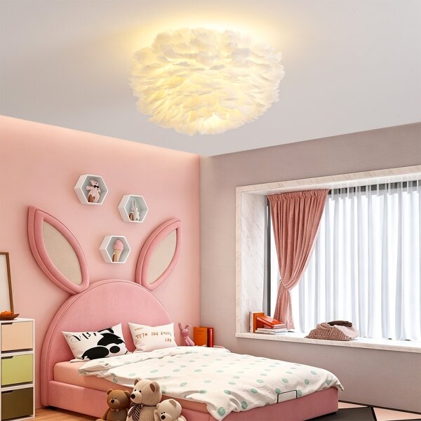 BRILAGI - Stropné svietidlo FEATHER 3xE27/40W/230V priemer 50 cm biela