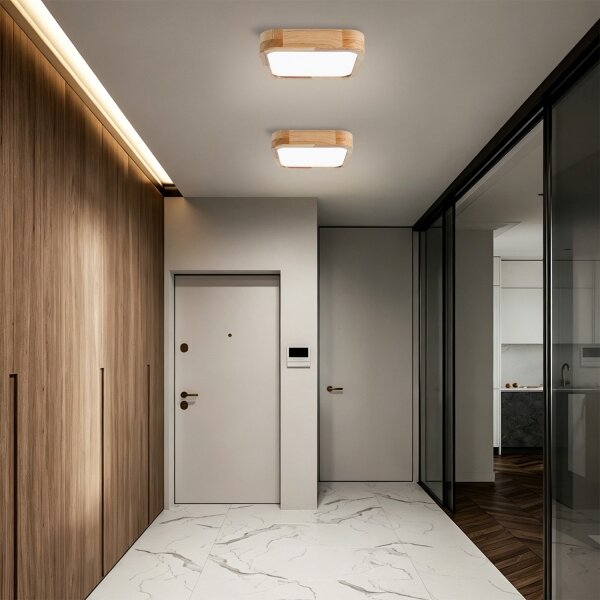 Brilagi - LED stropné svietidlo WOODLINE SQUARE LED/32W/230V 3000/4000/6000K dub 30x30