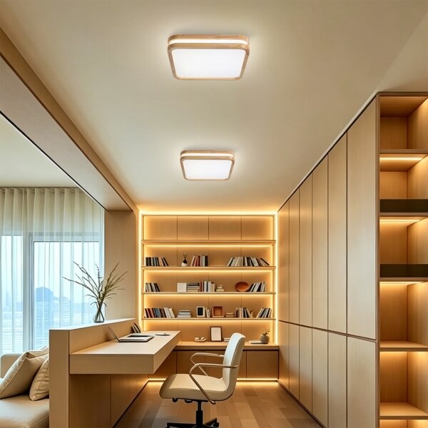 Brilagi -LED Stropné svietidlo MOLINA SQUARE LED/32W/230V 3000/4000/6000K dub 30x30 cm