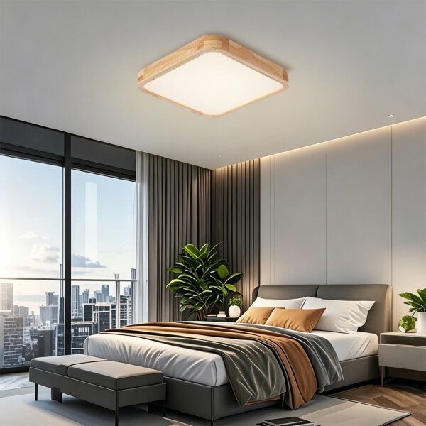 Brilagi - LED stmievateľné svietidlo WOODLINE SQUARE LED/48W/230V dub 40x40 cm + DO