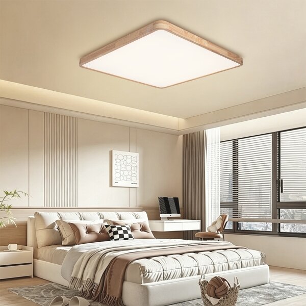 BRILAGI - stmievateľné LED svietidlo WOODLINE SQUARE LED/180W/230V dub 100x100 cm + DO