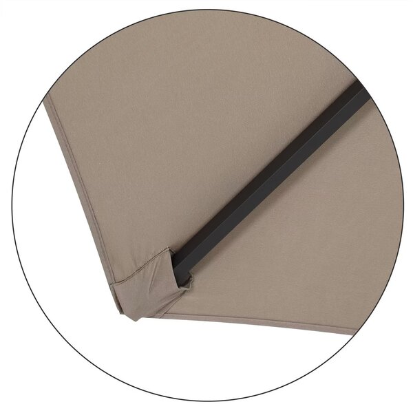 Záhradný slnečník Ø300 cm - taupe