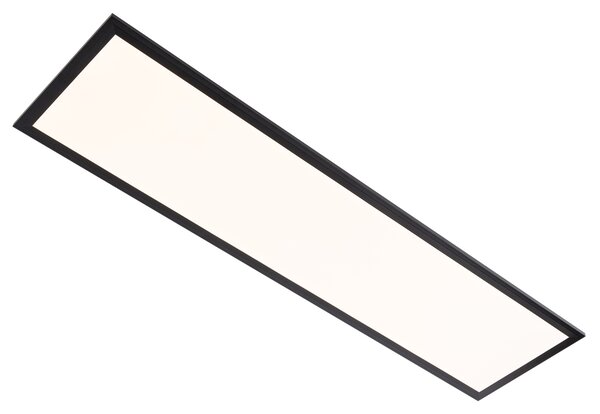 Modern LED paneel zwart 25x100 cm incl. LED dim to warm - Armstrong