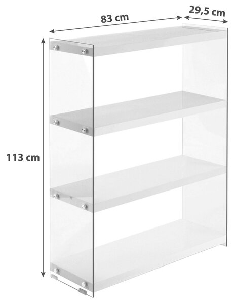 REGÁL, čierna, 83/113/29.5 cm Kayoom - Online Only drobný nábytok, Online Only