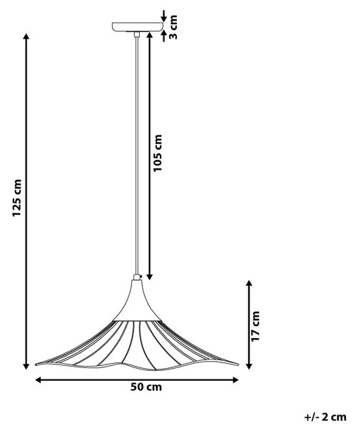 Závesná lampa na strop medená kovové drôtené tienidlo industriálny moderný štýl obývačka spálňa