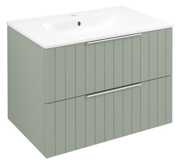 Sapho Sapho, CIRASA umývadlová skrinka 69,8x52x46cm, verde strip, CR701-4444S