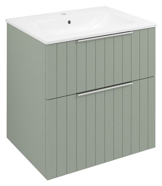 Sapho Sapho, CIRASA umývadlová skrinka 59,2x64x46cm, verde strip, CR601-4444S