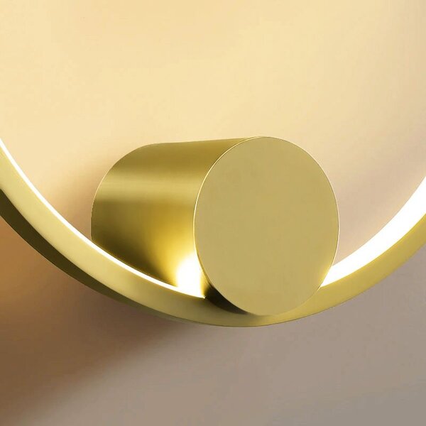 Toolight Toolight, LED nástenné svietidlo 30cm 13W APP1384-CW, zlatá lesklá, OSW-00938