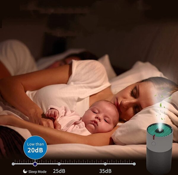 Zvlhčovač vzduchu InAir s LED svetlom - malý - 220 ml