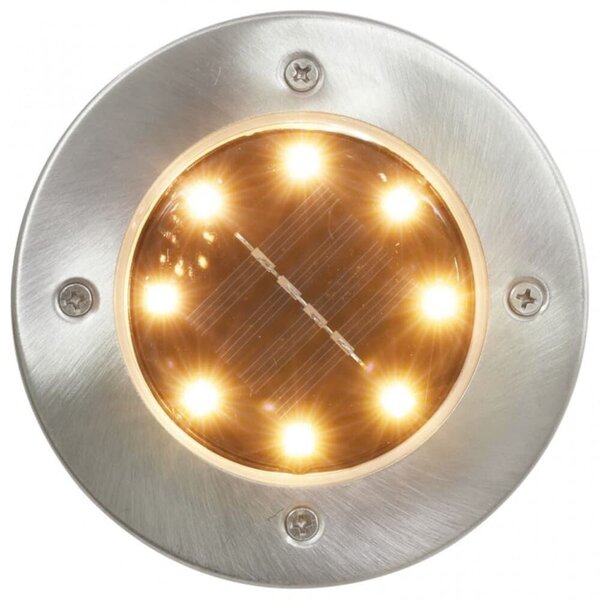 4 ks solárnych LED svetiel BELL HOWELL - žlté svetlo