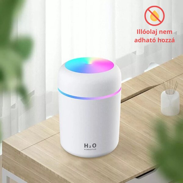 H2o Color RGB svetelný zvlhčovač - biely 300 ml