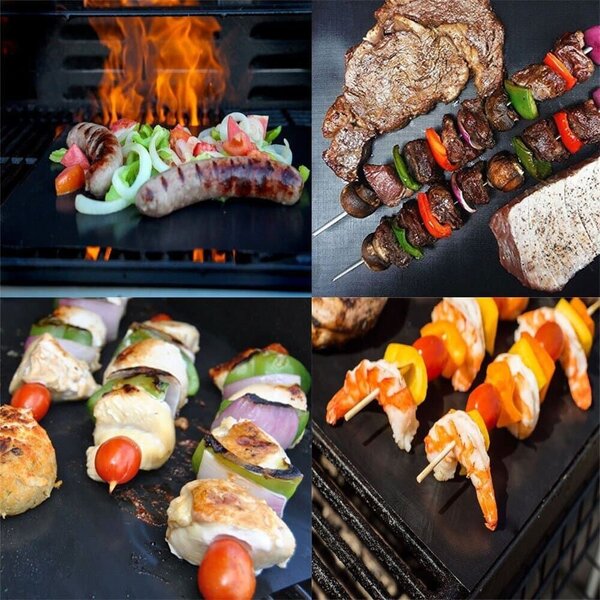 Plech na pečenie s nepriľnavým povrchom na grilovanie BBQ - 5 ks