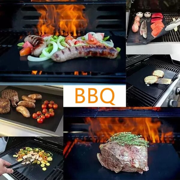 Plech na pečenie s nepriľnavým povrchom na grilovanie BBQ - 5 ks