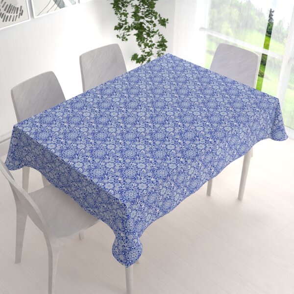 Biante Dekoračný obdĺžnikový obrus PML-100 Modro-biely ľudový ornament 50x100 cm