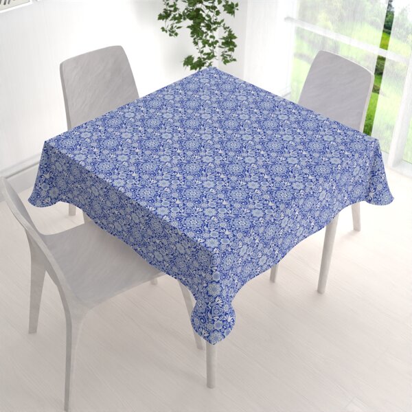 Biante Dekoračný štvorcový obrus PML-100 Modro-biely ľudový ornament 40x40 cm