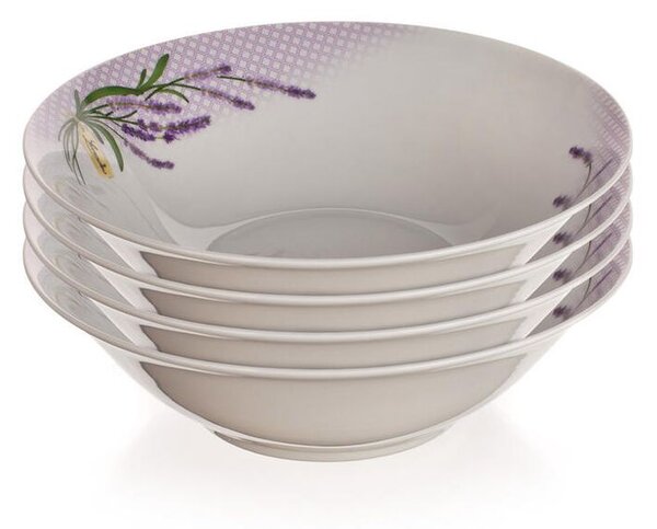 Sada porcelánových misiek LEVANDUĽA 4 ks