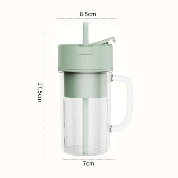 Multifunkčný prenosný mixér a pohár na pitie, 340 ml – zelený