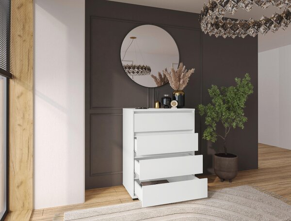 KOMODA, biela, 80/103/48 cm Carryhome - Komody
