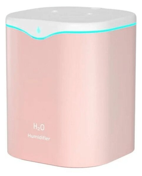 Veľký zvlhčovač vzduchu H2O RGB - 2000 ml - ružový