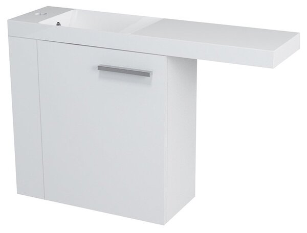 Sapho LATUS VI umývadlová skrinka 50x50x22cm,ľavá, biela
