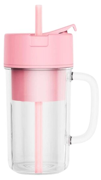 Multifunkčný prenosný mixér a pohár na pitie, 340 ml - ružový