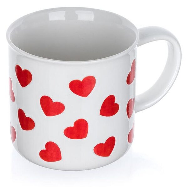 Súprava keramických hrnčekov RED HEARTS 350 ml 2 ks