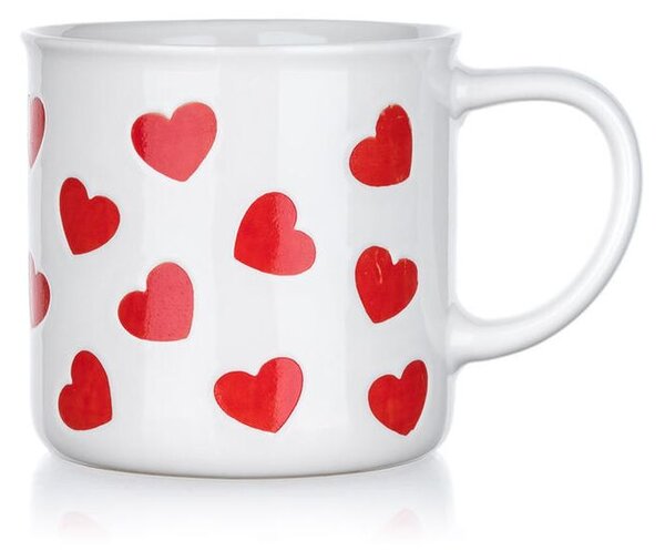 Súprava keramických hrnčekov RED HEARTS 350 ml 2 ks